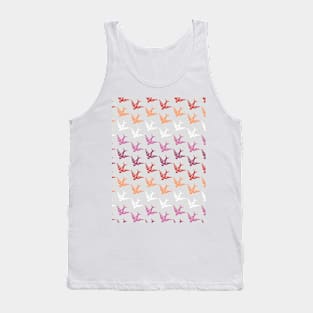 Lesbian Flag Bird Design Tank Top